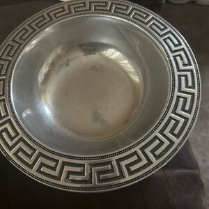 Wilton Silver Decorative Bowl with Greek Key Design